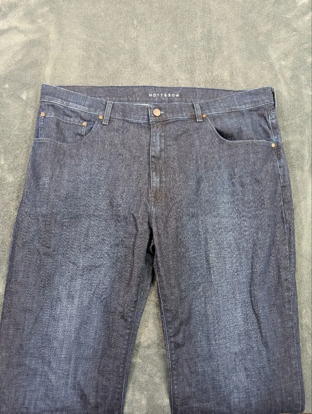 Mott & Bow Straight Leg Dark Wash Men's 42x32 Casual Minimalistic Premium Denim
